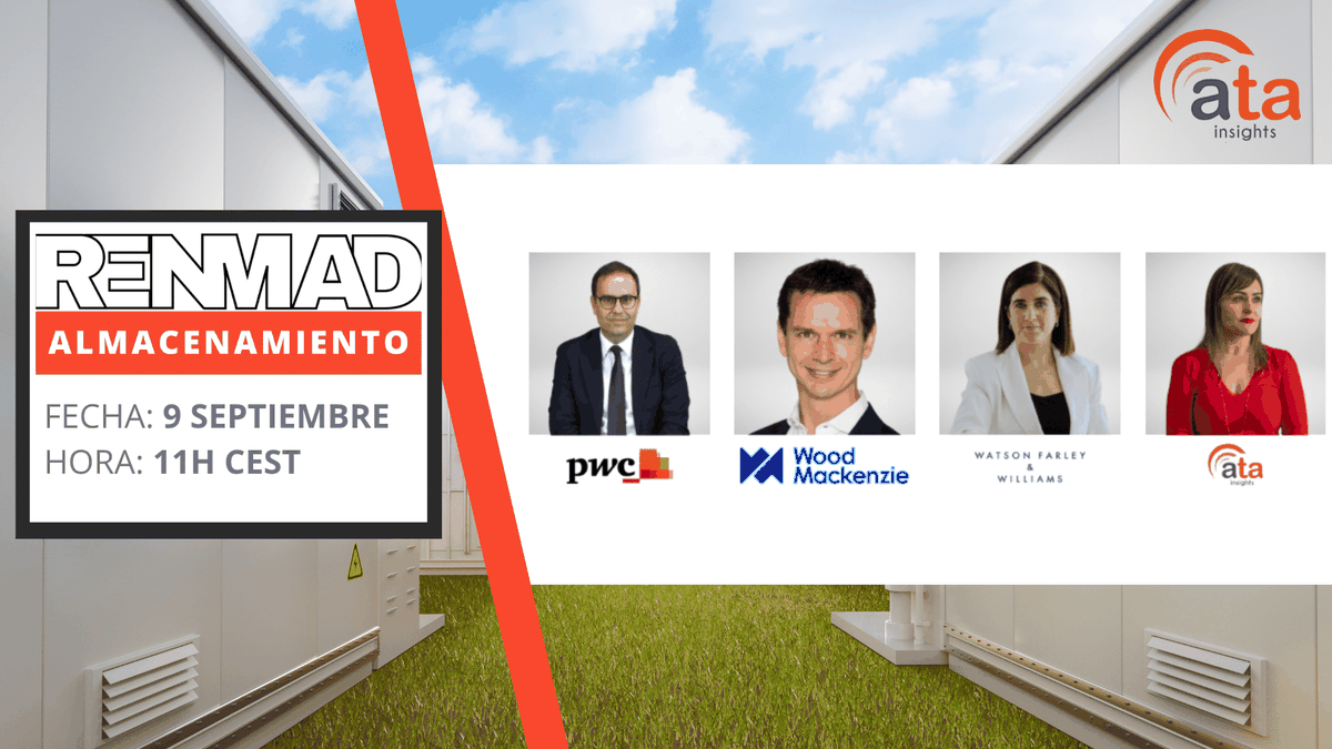 From our webinar — Spain's capacity market: what changes for storage, batteries and pumped hydro. Speakers: Lidia Fernández, Javier Revuelta, Óscar Barrero. Watch on demand.